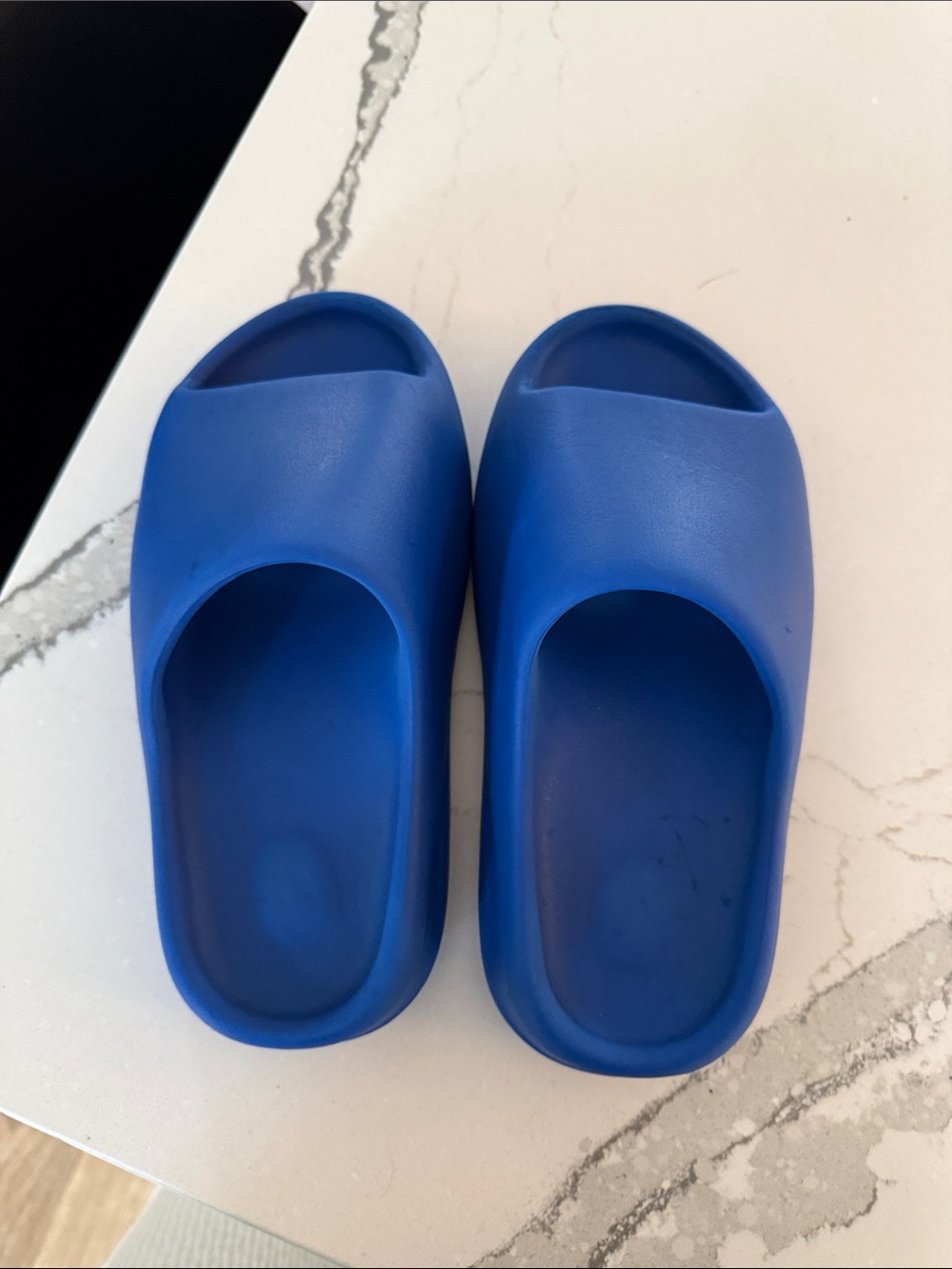 Yeezy Kids Royal Blue Slide Sandals